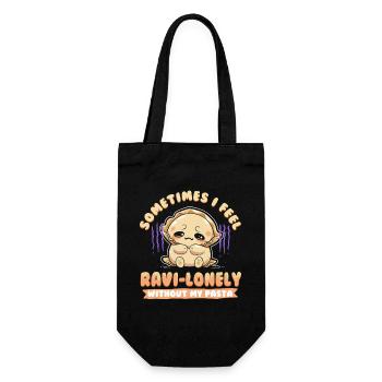 Ravioli Ravi-Solitaire sans mes pâtes - Sac à bouteille - noir - Devant