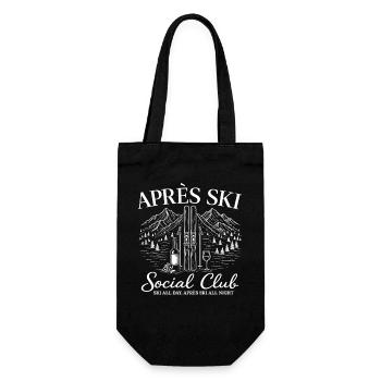  Apres Ski Social Club Ski All Day Apres Ski All - Geschenkbeutel für Flaschen - Schwarz - Vorne