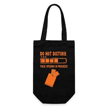 Do Not Disturb Pack Opening In Progress Trading - Gift Bag for Bottles - black - Front