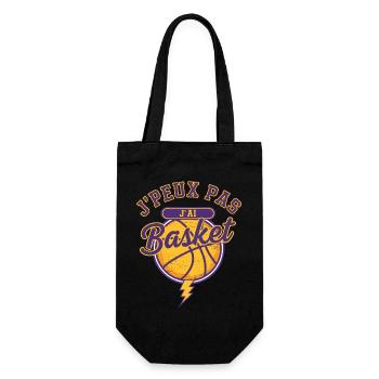 I can't I have Basketball - Gift Bag for Bottles - black - Front