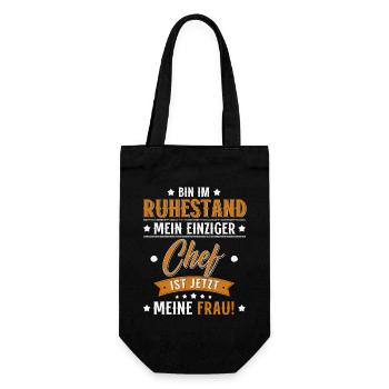 Pension 2026 Gift Man Pensioner Retirement Funny - Gift Bag for Bottles - black - Front