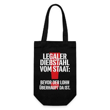Vol légal à l’État - Sac à bouteille - noir - Devant