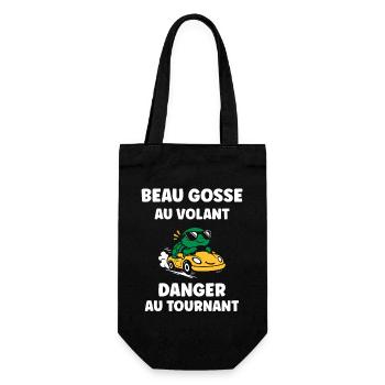 Humour j'ai mon permis de conduire - Sac à bouteille - noir - Devant
