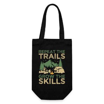 Girl Scout Leader Repeat The Trails Scout - Geschenkbeutel für Flaschen - Schwarz - Vorne