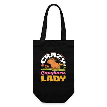 Femmes de capybara folles, mignonnes, drôles - Sac à bouteille - noir - Devant