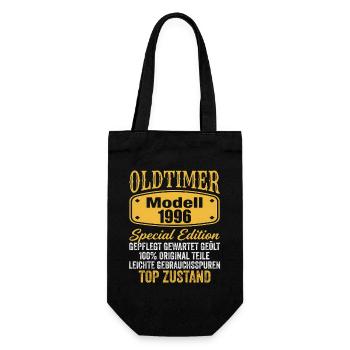 30th Birthday Classic Car Model 1996 - Gift Bag for Bottles - black - Front