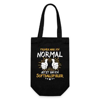 Un joueur de softball qui dit - Sac à bouteille - noir - Devant