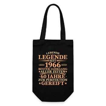 1966 Né 60 ans - Sac à bouteille - noir - Devant