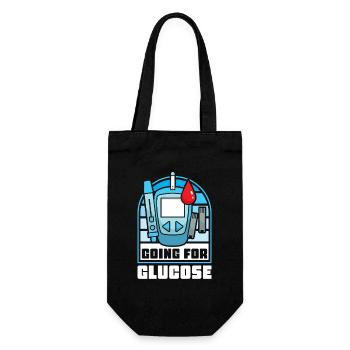 Diabetes type 1 diabetic - Gift Bag for Bottles - black - Front