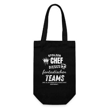 Stolzer Chef des fantastischen Teams Chef Geschenk - Gift Bag for Bottles - black - Front