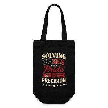 Forensic Nurse Practitioner Pride & Precision - Geschenkbeutel für Flaschen - Schwarz - Vorne
