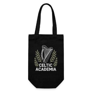 Emblème de la Harpe de l’Académie Celtique - Sac à bouteille - noir - Devant