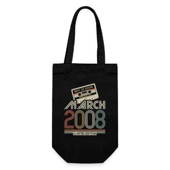 Best of March 2008 Kassette | Limited Edition - Geschenkbeutel für Flaschen - Schwarz - Vorne