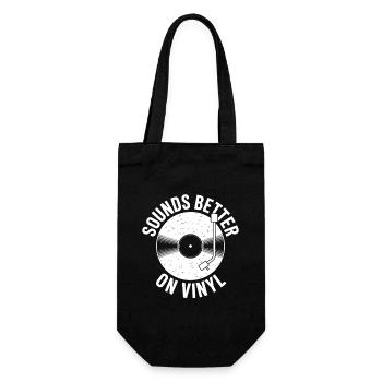 Son meilleur sur vinyle - Sac à bouteille - noir - Devant