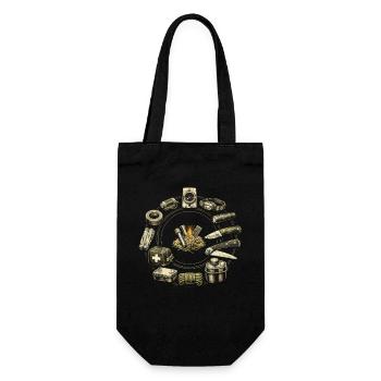 Prepper Survivalists - Gift Bag for Bottles - black - Front