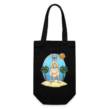 Känguru Strand Kokosnuss Sommer - Sac à bouteille - noir - Devant