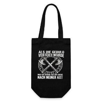 Wikinger Shirt für Männer mit Humor - Geschenkbeutel für Flaschen - Schwarz - Vorne