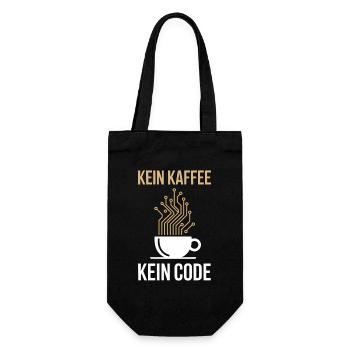 No Coffee No Code Programmer Computer Scientist - Gift Bag for Bottles - black - Front