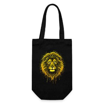 Royal Lion Gold King - Gift Bag for Bottles - black - Front