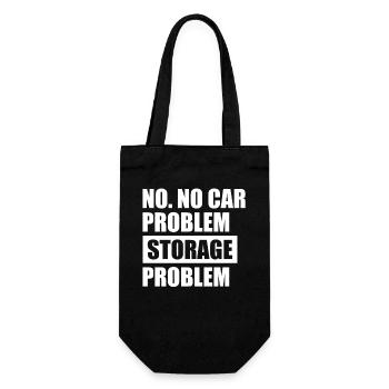 Nope. No car Problem Car lover car guy mechanic - Gift Bag for Bottles - black - Front
