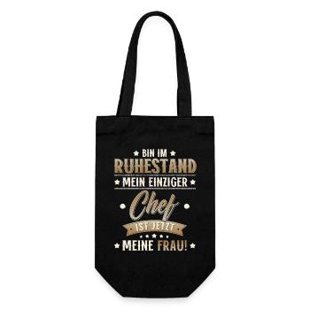 Pension Gift Man Pensioner Retirement 2026 Funny - Gift Bag for Bottles - black - Front