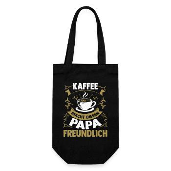 Coffee Father Father's Day Dad - Gift Bag for Bottles - black - Front