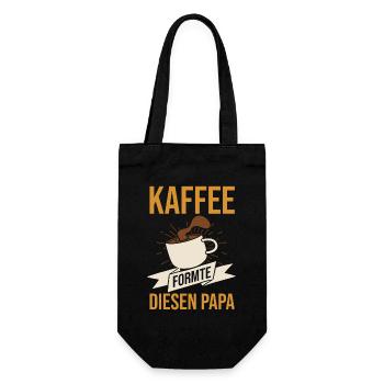 Coffee Father Father's Day Dad - Gift Bag for Bottles - black - Front