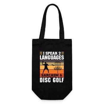 Disc Golf Gifts Disc Golf - Gift Bag for Bottles - black - Front