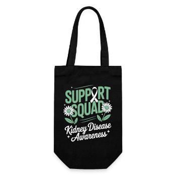 Grünes Band des Support Squad Kidney Awareness - Geschenkbeutel für Flaschen - Schwarz - Vorne