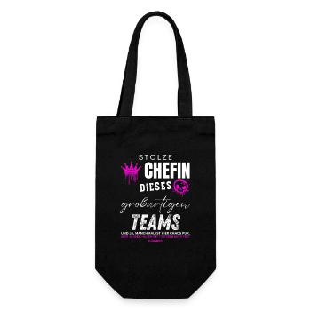 Stolze Chefin großartiges Team Chefin Geschenke - Sac à bouteille - noir - Devant