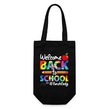 Dame de la cantine de l’équipe Tie Dye Leopard Retour à l’école - Sac à bouteille - noir - Devant