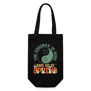 L’équinoxe est arrivé et le printemps aussi - Sac à bouteille - noir - Devant
