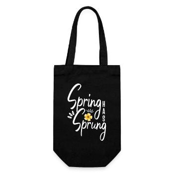 Spring Has Sprung Pagan Spring Equinox Wicca - Gift Bag for Bottles - black - Front