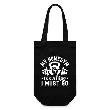 Gym Junkies Homegym Calling Must Go Calisthenics - Gift Bag for Bottles - black - Front