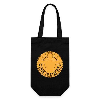 Motivation fitness Les bodybuilders adorent rester en forme - Sac à bouteille - noir - Devant