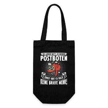 Postman BETTER BE NET TO YOUR POSTMAN - Gift Bag for Bottles - black - Front