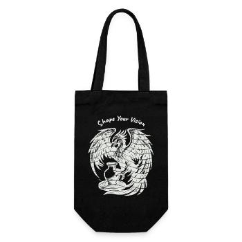 Phoenix Rising – Pure White - Gift Bag for Bottles - black - Front