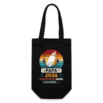 Papa 2026 en chargement. - Sac à bouteille - noir - Devant