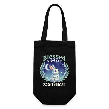 Ostara Joyeuses Pâques Printemps païen - Sac à bouteille - noir - Devant
