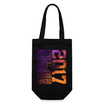 LIMITED EDITION 2017 BASKETBALL 9. GEBURTSTAG - Geschenkbeutel für Flaschen - Schwarz - Vorne