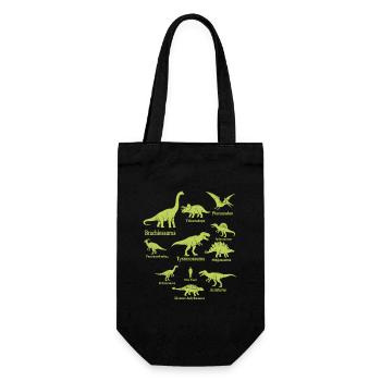 Dinosaur Shirt for Dino Fans - Gift Bag for Bottles - black - Front