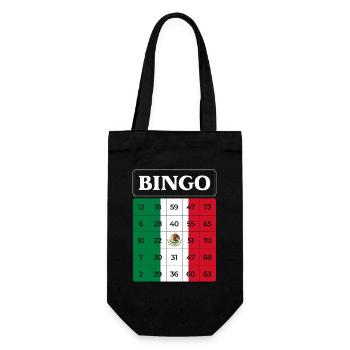 Bingo Player Bingo Mexico Theme Bingo - Gift Bag for Bottles - black - Front