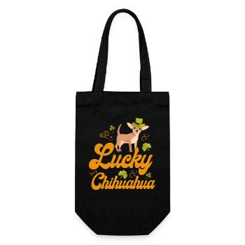 Chihuahua Chihuahueño Lucky - Gift Bag for Bottles - black - Front