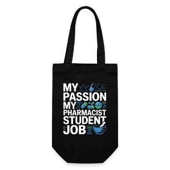 Pharmacist Student My Passion My Clinical Pharmacy - Geschenkbeutel für Flaschen - Schwarz - Vorne