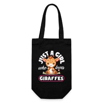 Juste une fille qui aime les girafes - Sac à bouteille - noir - Devant