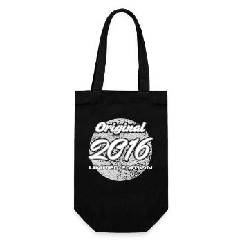 10. Geburtstag 2016 Jungen und Mädchen Geschenk - Geschenkbeutel für Flaschen - Schwarz - Vorne