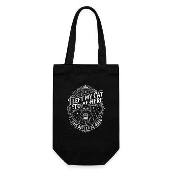 J’ai laissé mes chats pour être ici, ça a intérêt à être bon - Sac à bouteille - noir - Devant