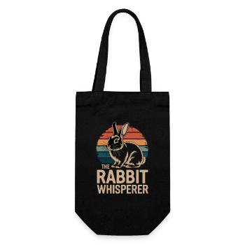Le Chuchoteur de Lapins Hasen Flüsterer Kaninchen - Sac à bouteille - noir - Devant