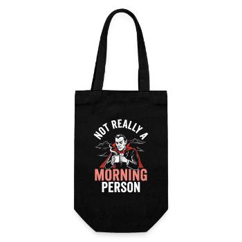 Morning grouch shirt for coffee fans - Gift Bag for Bottles - black - Front