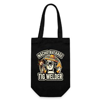 Nacho Average TIG Welder Motiv - Geschenkbeutel für Flaschen - Schwarz - Vorne